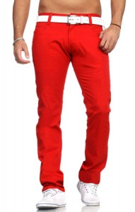 pantalon chino homme rouge