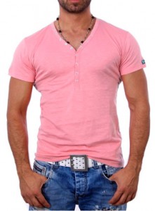 T shirt rose pour homme