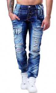 7028 jeans fashion homme branché bleu avant