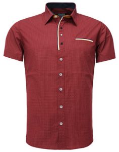 9086 chemisette fashion et élégante pour homme rouge