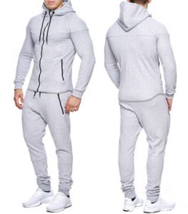 667 ensemble jogging sportswear homme gris clair
